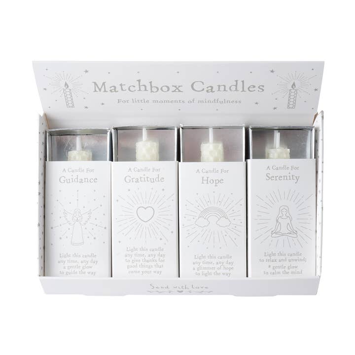 Enviar con amor 4 velas de cera de abejas surtidas en caja para venta al por mayor de CGB Giftware