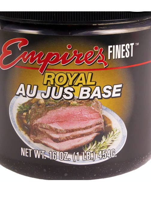 Royal Au Jus Roast Beef Base 16oz. for Steak/Supper Clubs for wholesale by Bay View Packing