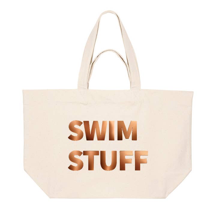 PREMIUM NATURLIG TOTE BAG MED BRONZETRYK for engroshandel hos MY BAGS OF STUFF