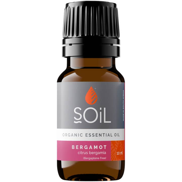 Huile Essentielle de Bergamote Bio (Agrumes Bergamia) 10ml pour la vente par SOiL Organic Aromatherapy