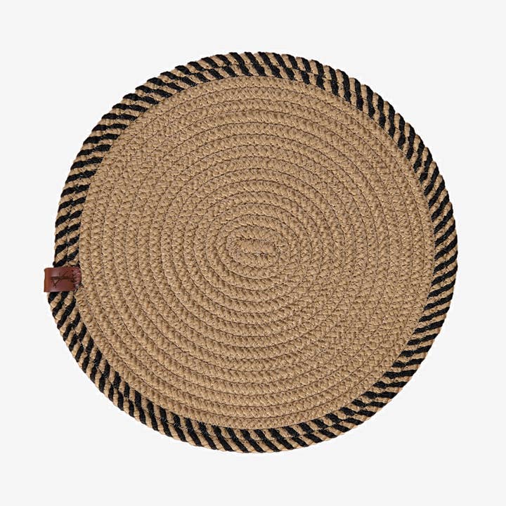 Rhine Jute Placemat for wholesale by FLASHRUG LLC