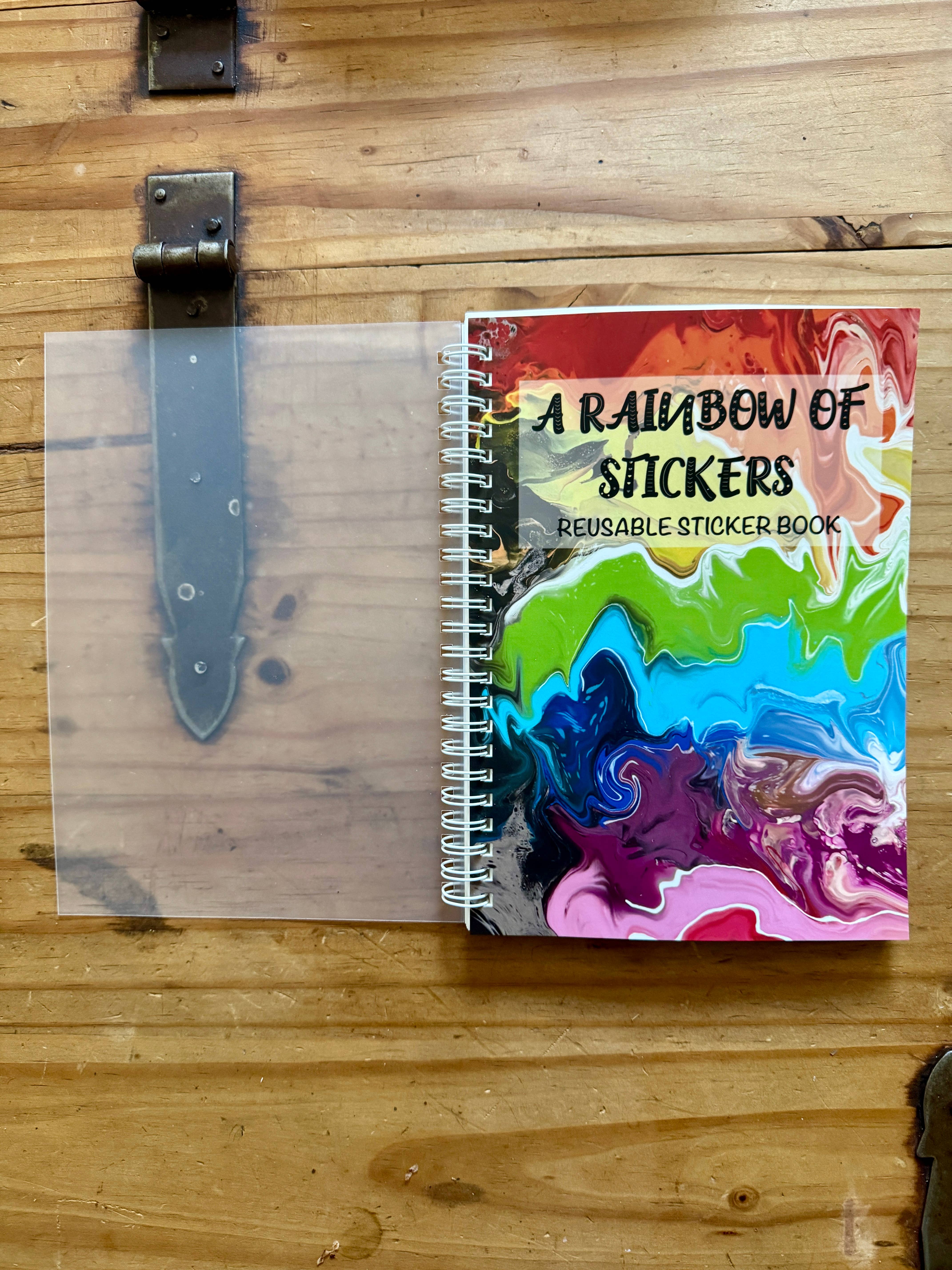 AbstractbyRabrams - Wholesale Notebook - Rainbow Reusable Sticker Book4