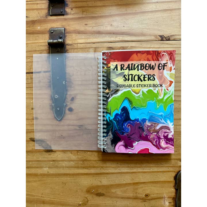 AbstractbyRabrams - Wholesale Notebook - Rainbow Reusable Sticker Book4