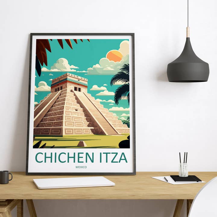 TravelzonaArt - Vendita all'ingrosso Poster - Poster di viaggio Chichen Itza Messico3