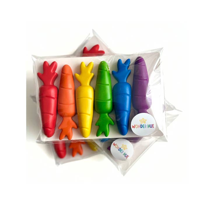 Wonder Hue Crayon Co. - Wholesale Crayons - Kids & Baby - Carrot Shaped Crayons, Non-Candy Easter Basket Filler6