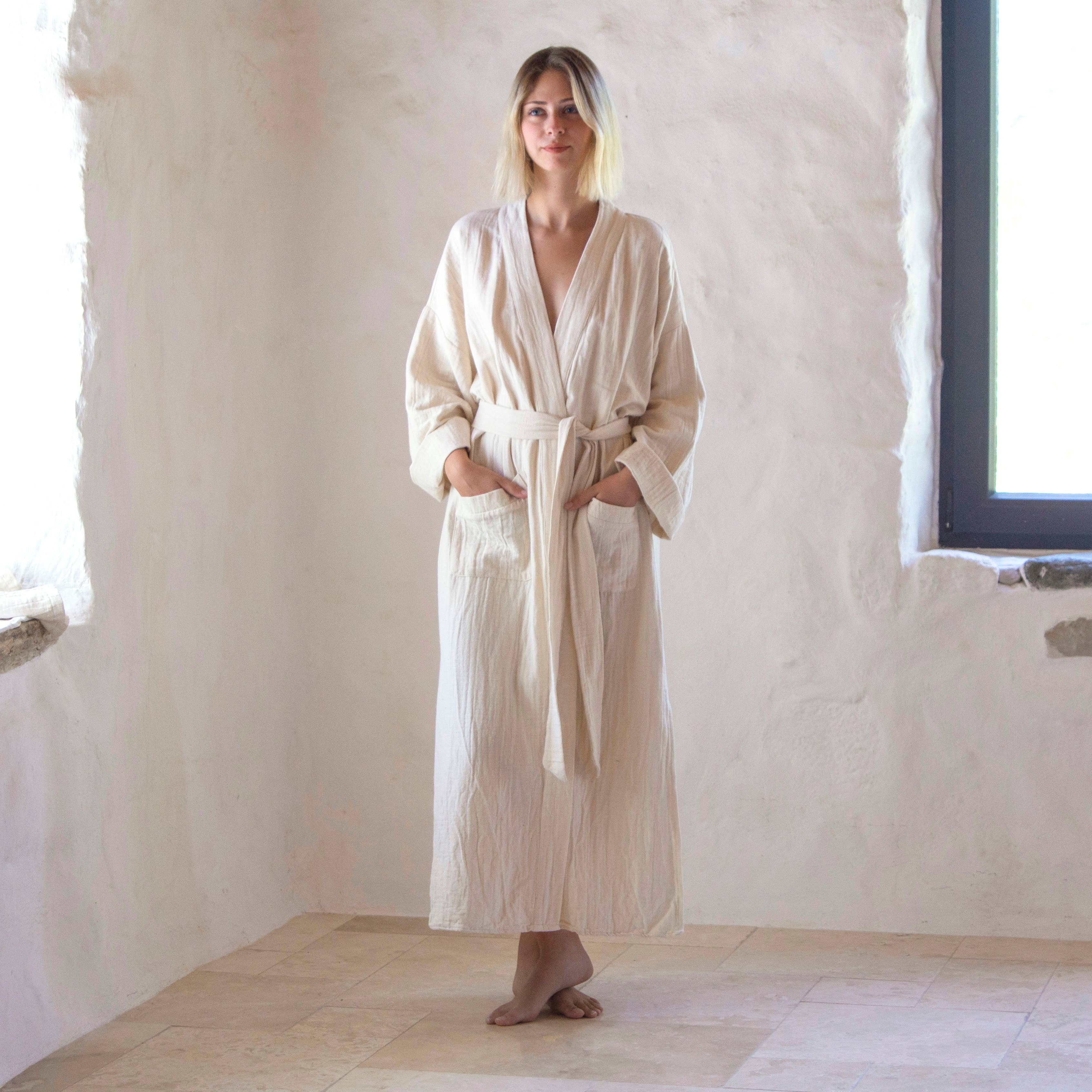 loom.ist - Wholesale Robe - Women's - Muslin double-layered cotton robe4