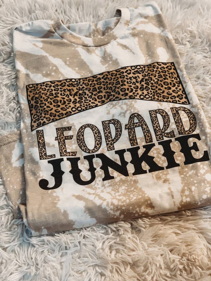 Leopard Junkie Tee for wholesale by The leopard shack