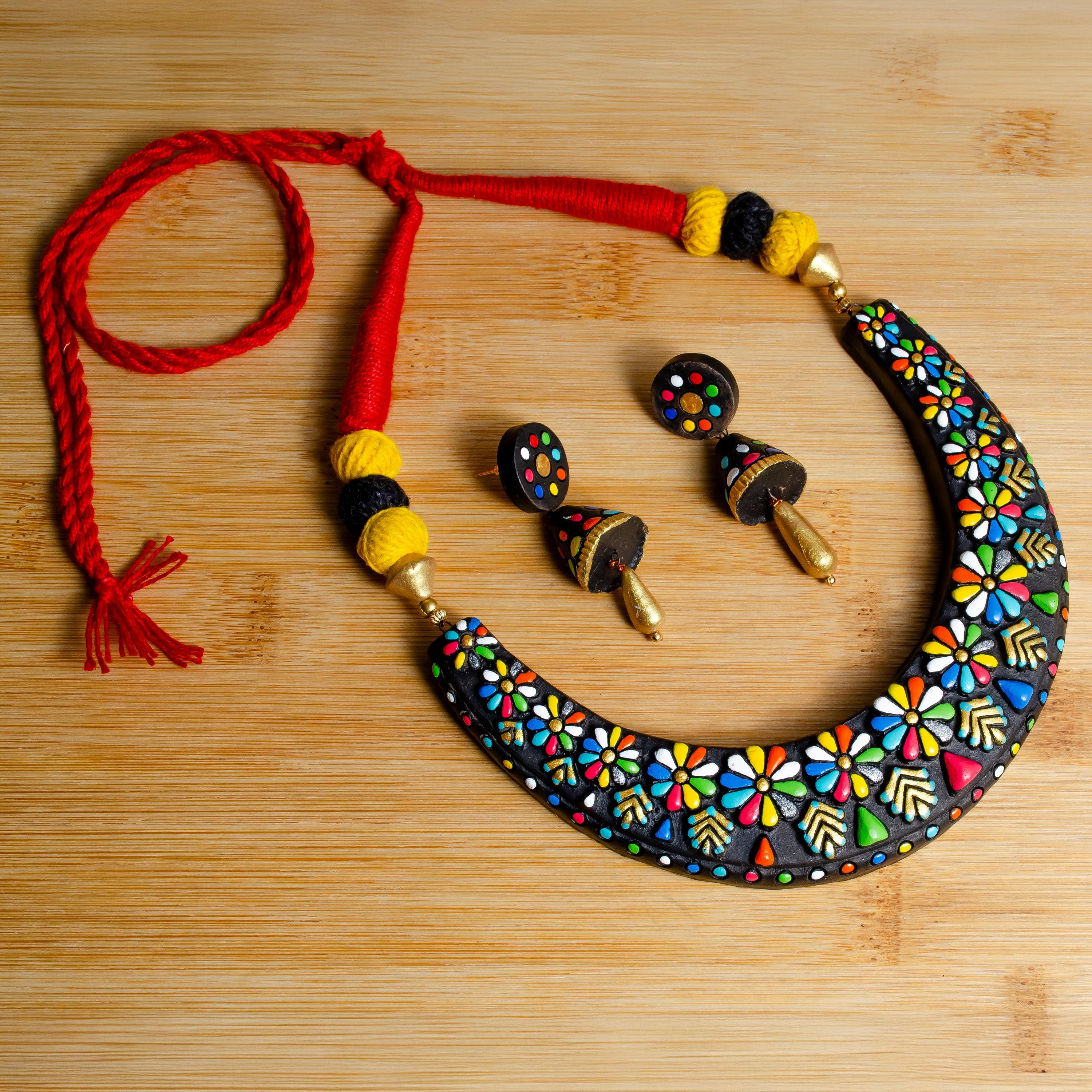 House of Kraft - Wholesale Jewelry Set - Geometric Jewelry Set | Clay Jewelry | Chocker Jewelry4