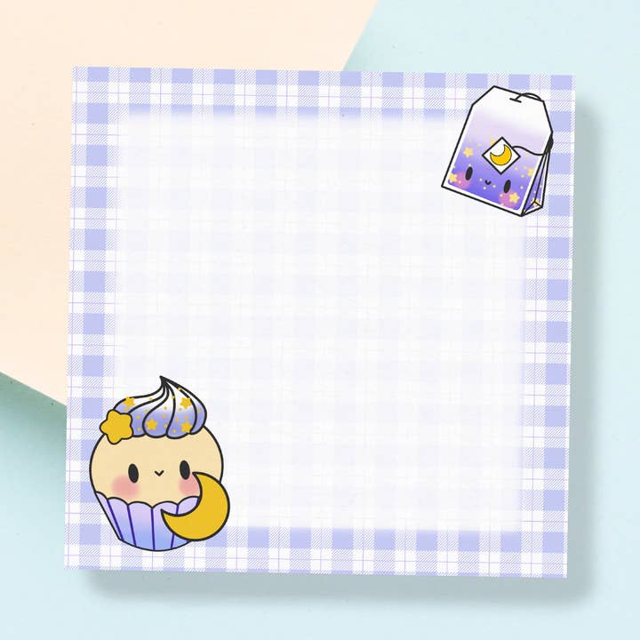 Blocco note kawaii Starry Night Tea per la vendita all'ingrosso da parte di Little Witch Studios