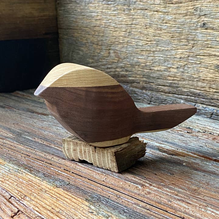 The Haven Woodshop - Wholesale Decorative Tabletop Object - Handcrafted Layered Wooden Birds24