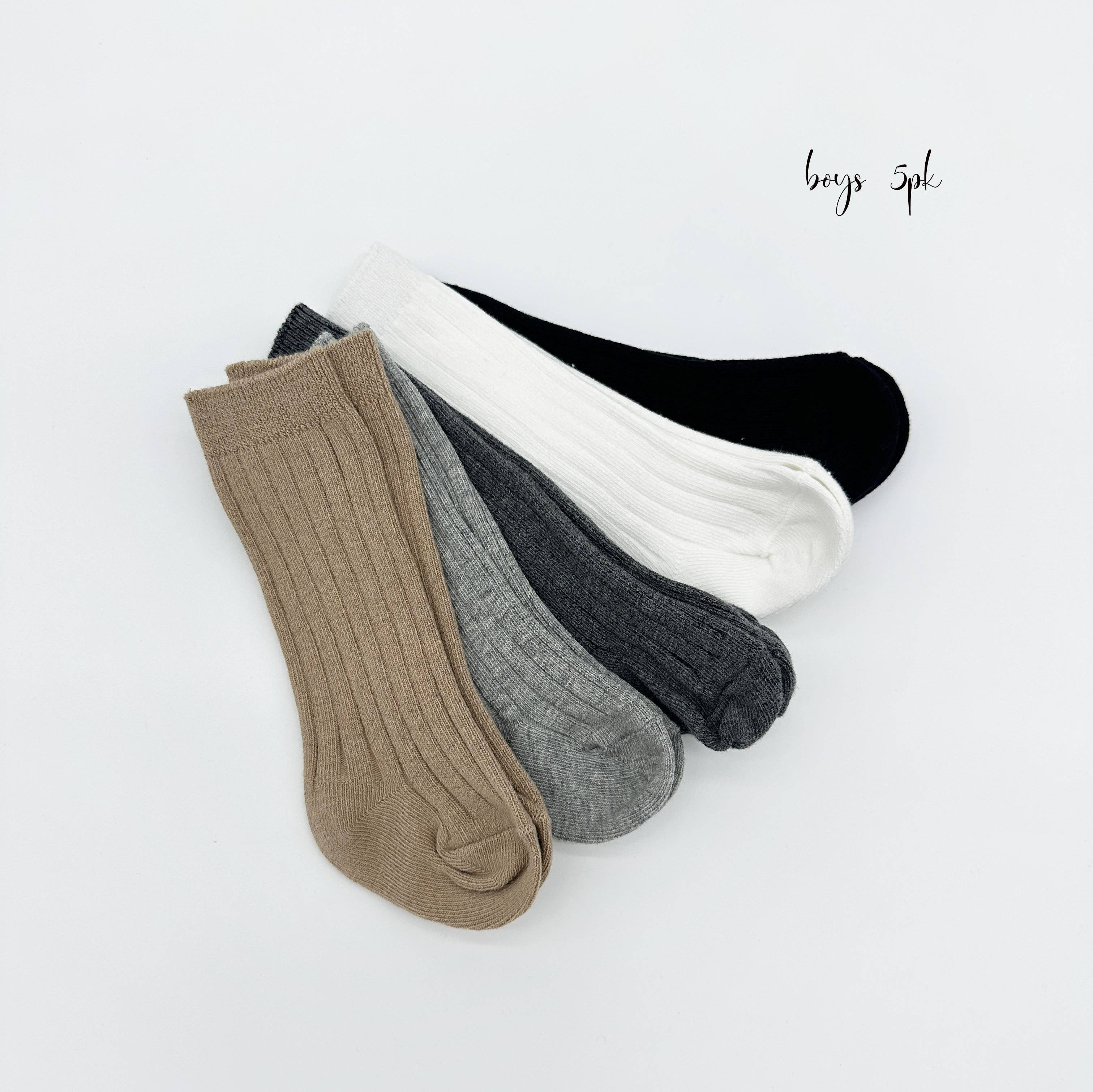 OLIVE & CRADLE - Venta al por mayor Calcetines - Niños - Calcetines acanalados de algodón6