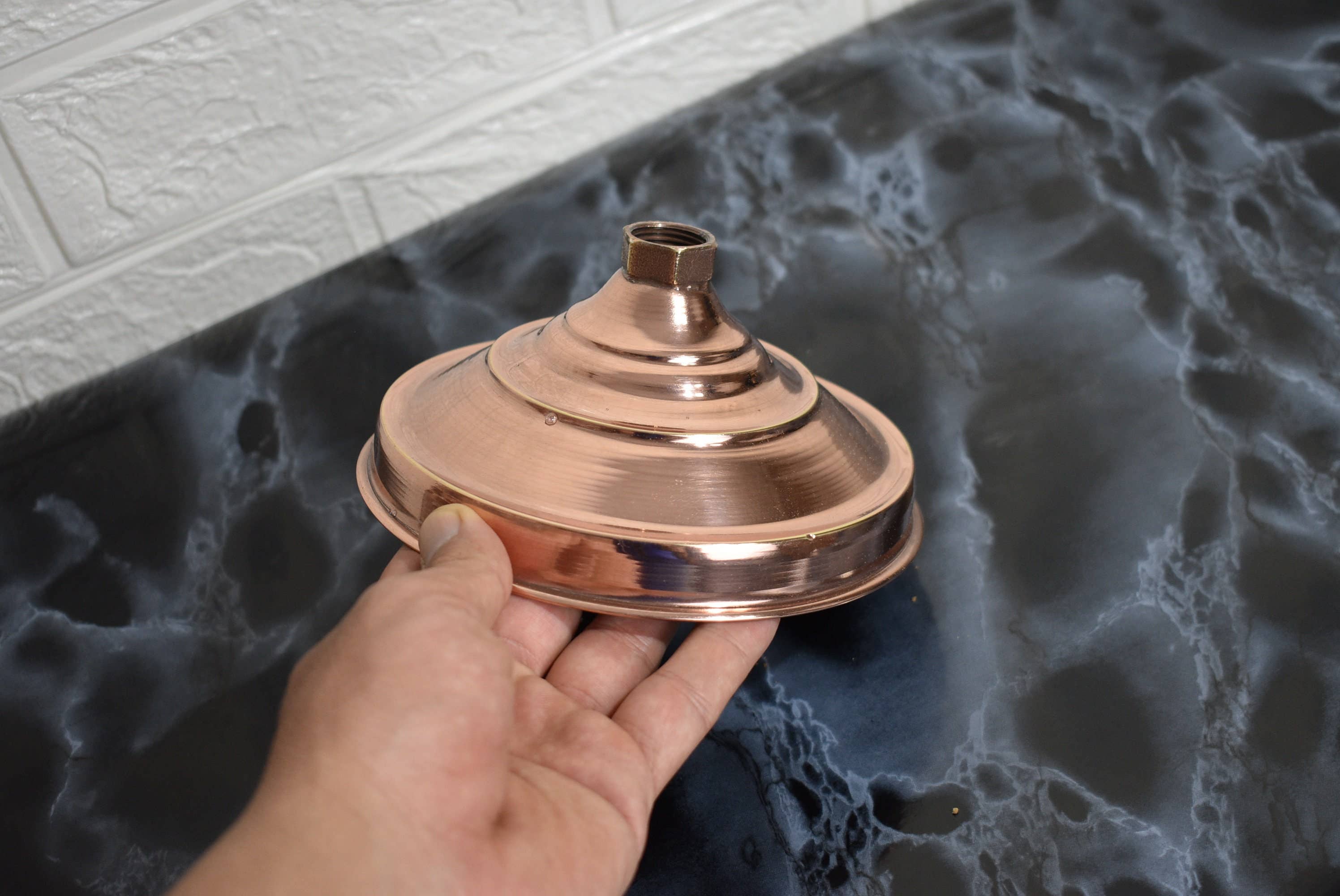 MARRAKECH METACRAFT LTD – Engroshandel Brusehoved – Håndlavede store runde kobber brusehoved2