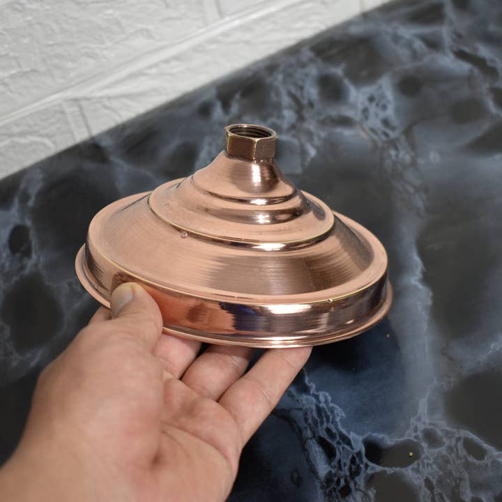 MARRAKECH METACRAFT LTD - Wholesale Shower head - Handcrafted Large Round Copper Shower head2