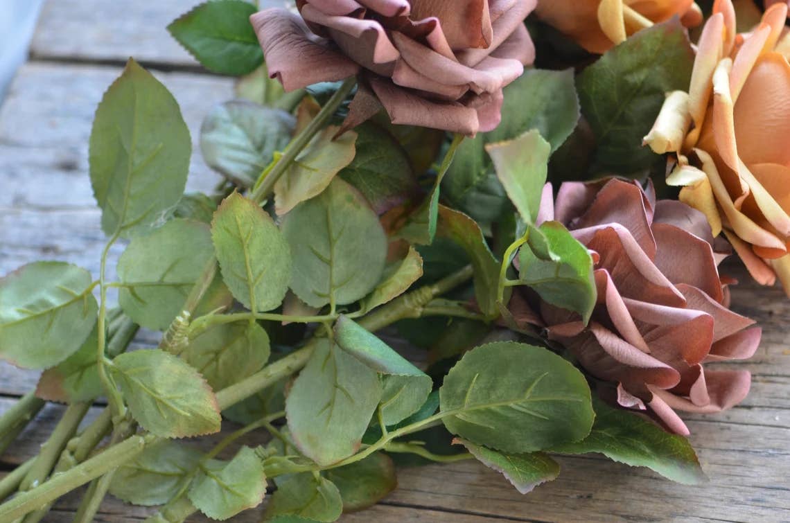 Angel Isabella – Flores artificiais por atacado – Rosa premium realista com toque natural, flor grande de 74 cm3