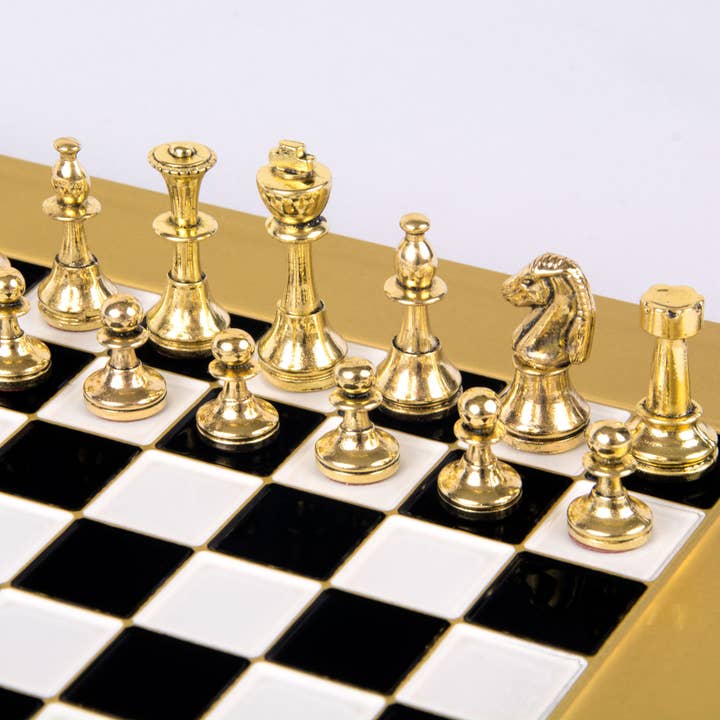 Cardshouse - Wholesale Board Game - Classic Metal Staunton Chess Set 28X28Cm With Chessboard4