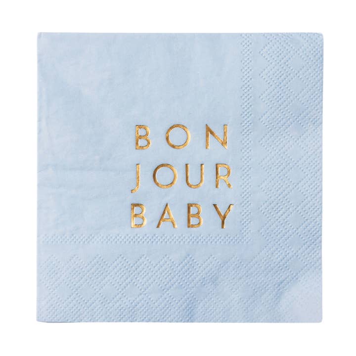 TOVAGLIOLINI DA COCKTAIL BONJOUR BABY AZZURRO CIELO per la vendita all'ingrosso da parte di Bonjour Fête
