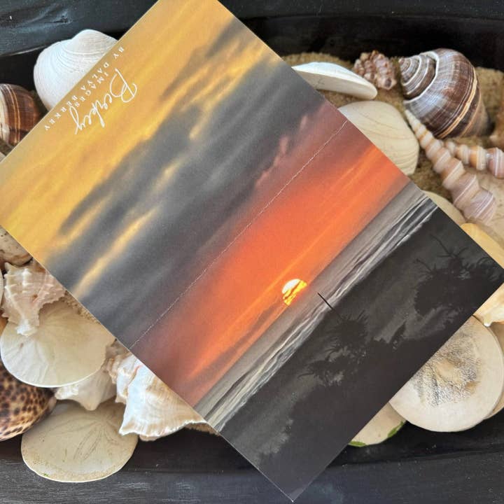 Sunset Coastal Photography Greeting Card 5x7 All Occasion for wholesale by Berkey Images