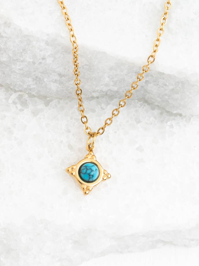 Colar Rosa dos Ventos Turquesa por atacado de Starfish Project, Inc