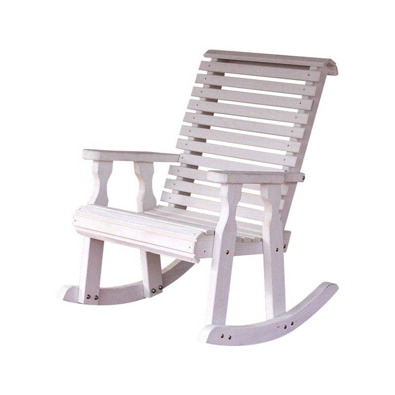 The Porch Swing Company - Wholesale Rocking Chair - Amish Casual Heavy Duty Roll Back Wooden Outdoor Rocking Chair7