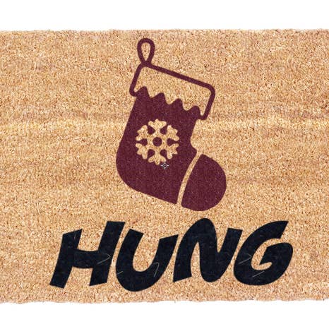 Hung Christmas Door Mat for wholesale by CocomatsNMore