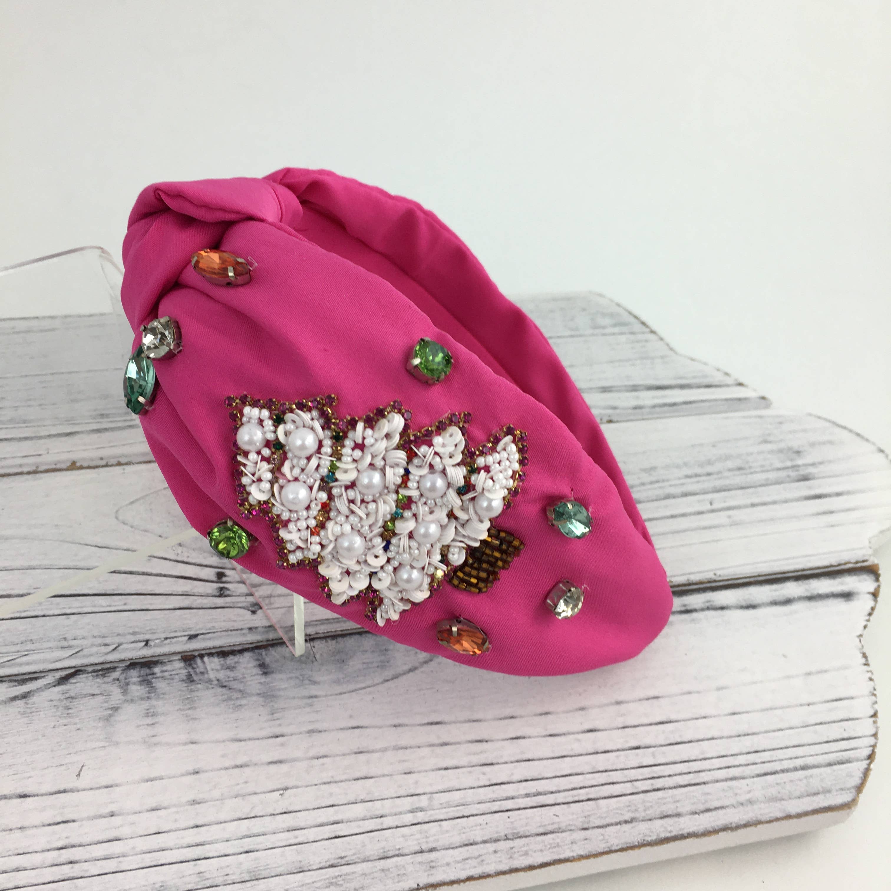 SongLily - Wholesale Fashion Headband - Women's - Christmas tree knot headband hot pink0