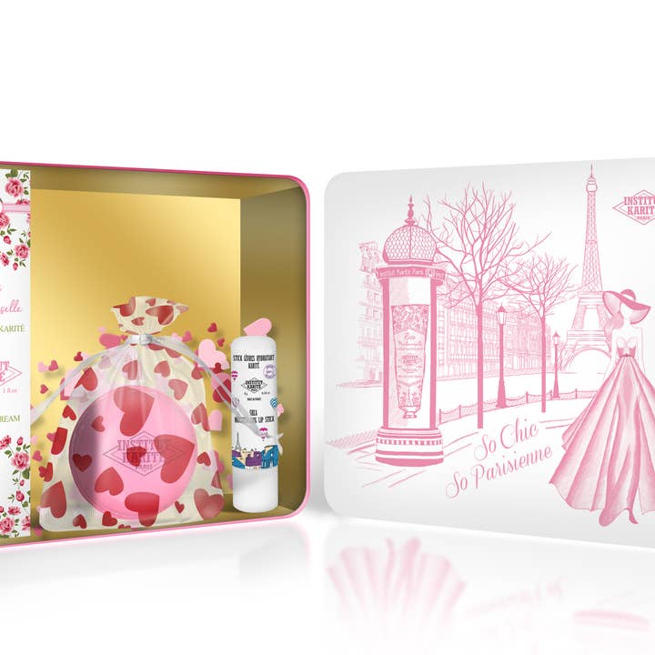 MISS SAINT VALENTINS LYSERØDE METALKASSE for engroshandel hos Institut Karité Paris