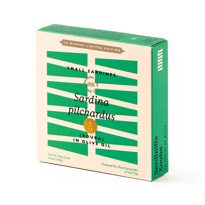 La Narval. Galician Xouba Small Sardines in Olive Oil for wholesale by Don Gastronom USA