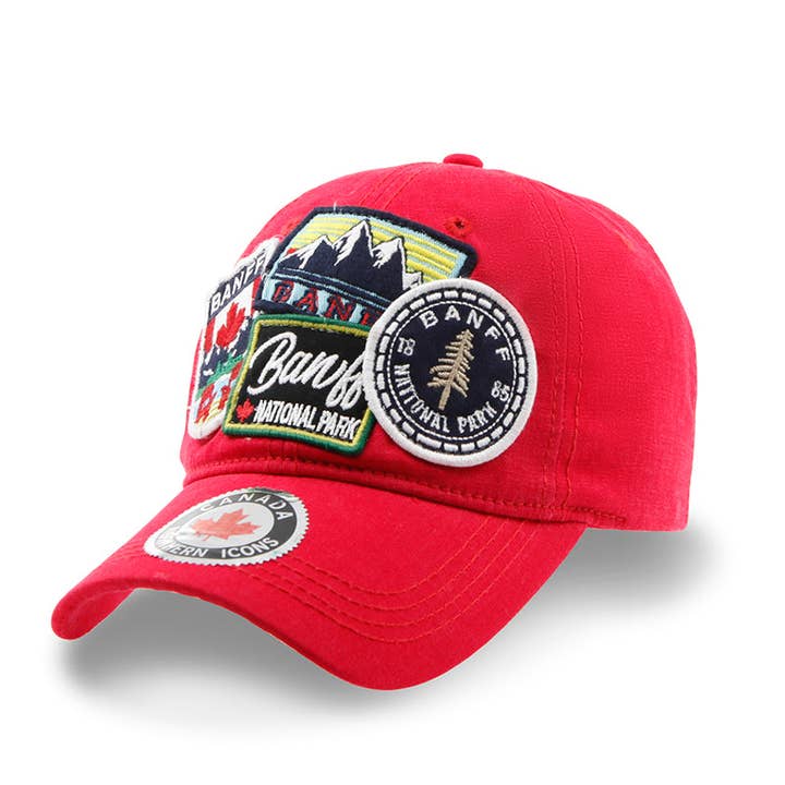 Casquette en toile lavée Banff Multi Patches pour la vente par Northern Icons Canada