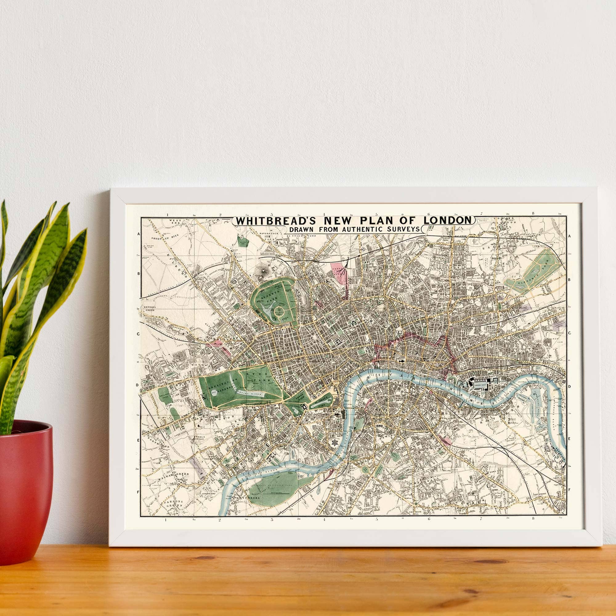 Ink & Drop - Wholesale Map - Whitbreads New Plan Of London 18532