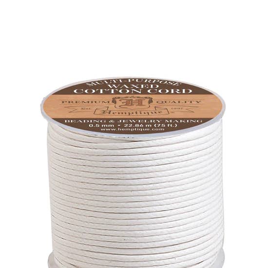 Hemptique – material para artesanato por atacado – Cordão de Algodão Encerado 0,5mm / 1mm / 2mm10
