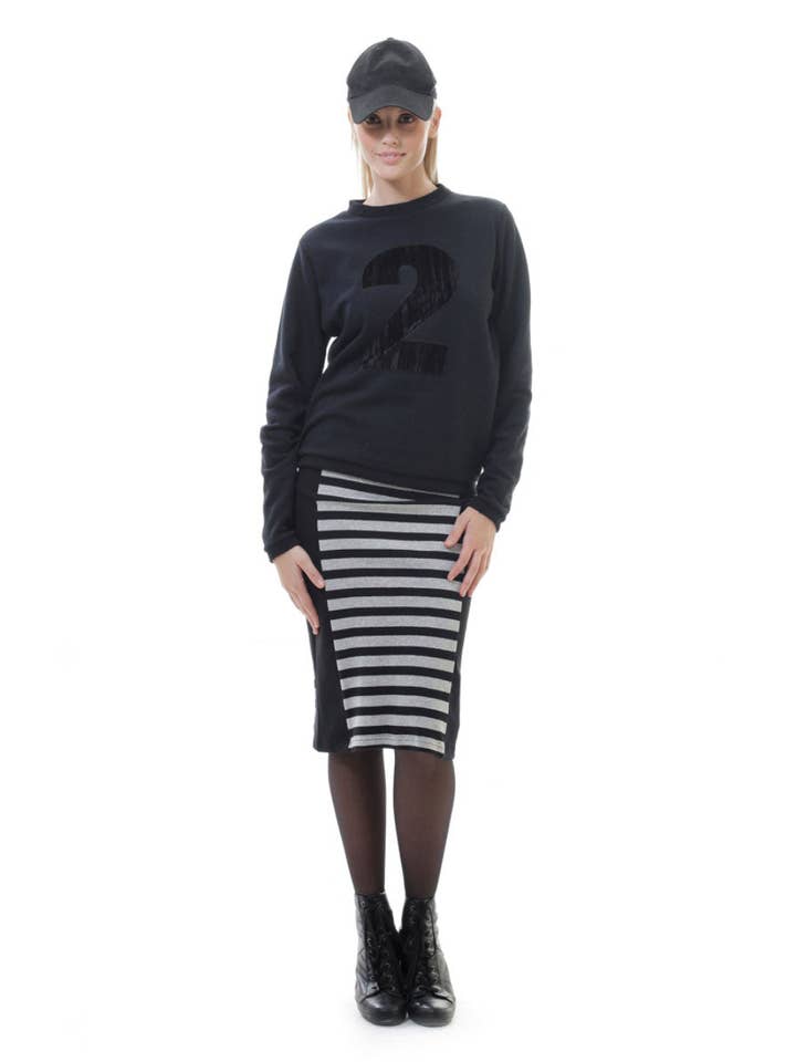 conquista - Wholesale Sweatshirt - Women's - Sporty Sweatshirt in Black2