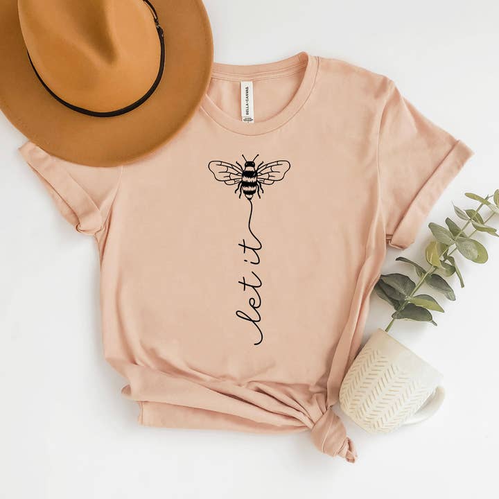 Laat het zijn shirt, bijenshirt, Laat het zijn shirt, Laat het zijn voor wholesale door The Wick & Burn