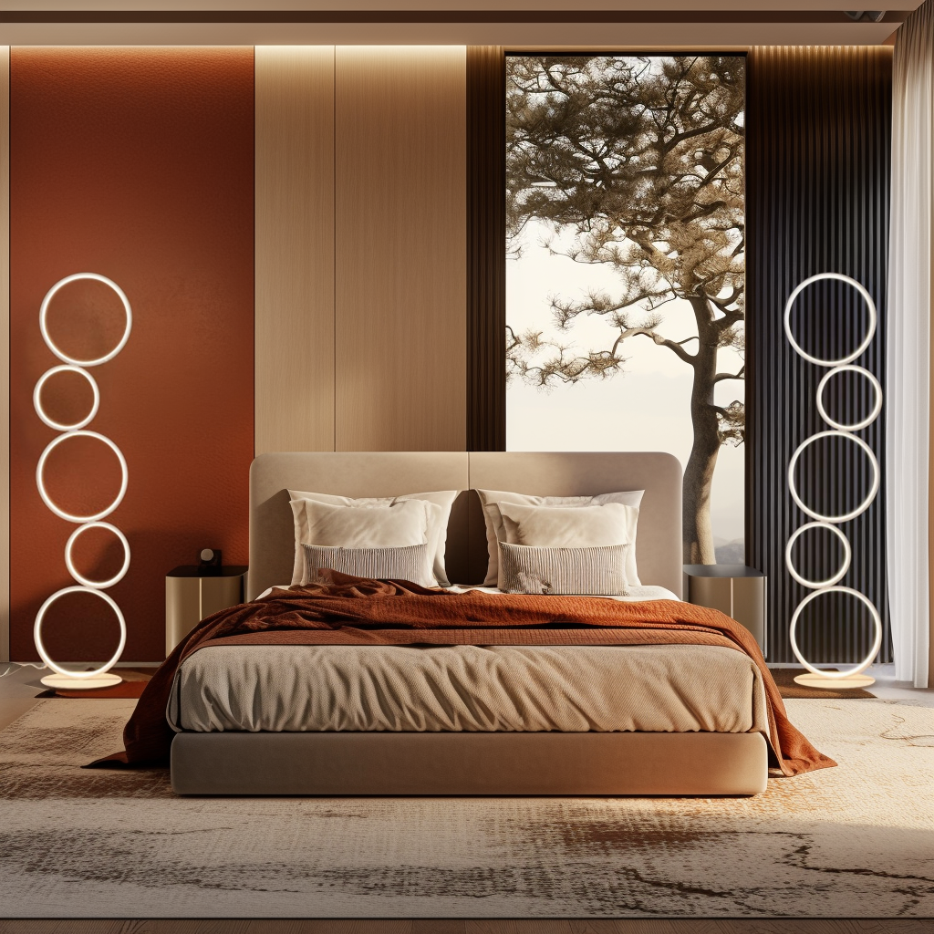 VIVZONE - Wholesale Floor Lamp - RGB LED Circular Floor Lamp Ring Standing Lamp1