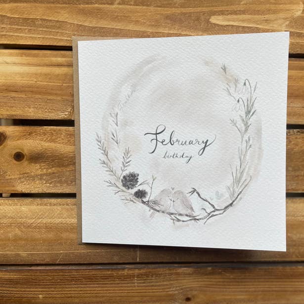 Bem-vindo fevereiro - Coleção Meses de Aniversário por atacado de PaperTwigs Designs