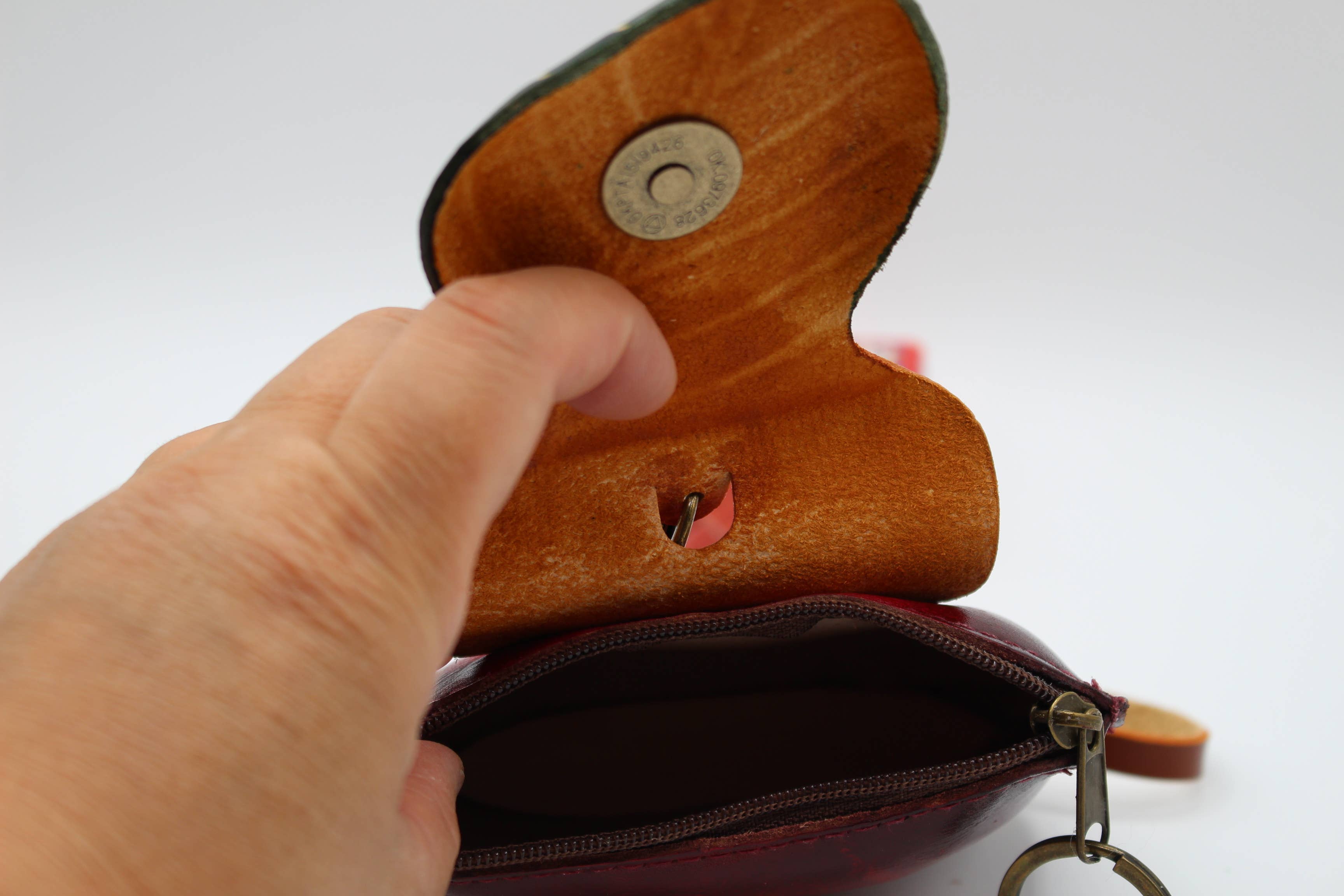 Sunflower Handmade leather inc - Wholesale Coin Purse - Women's - Leather Ladybug Coin Purse wristlet wallet4