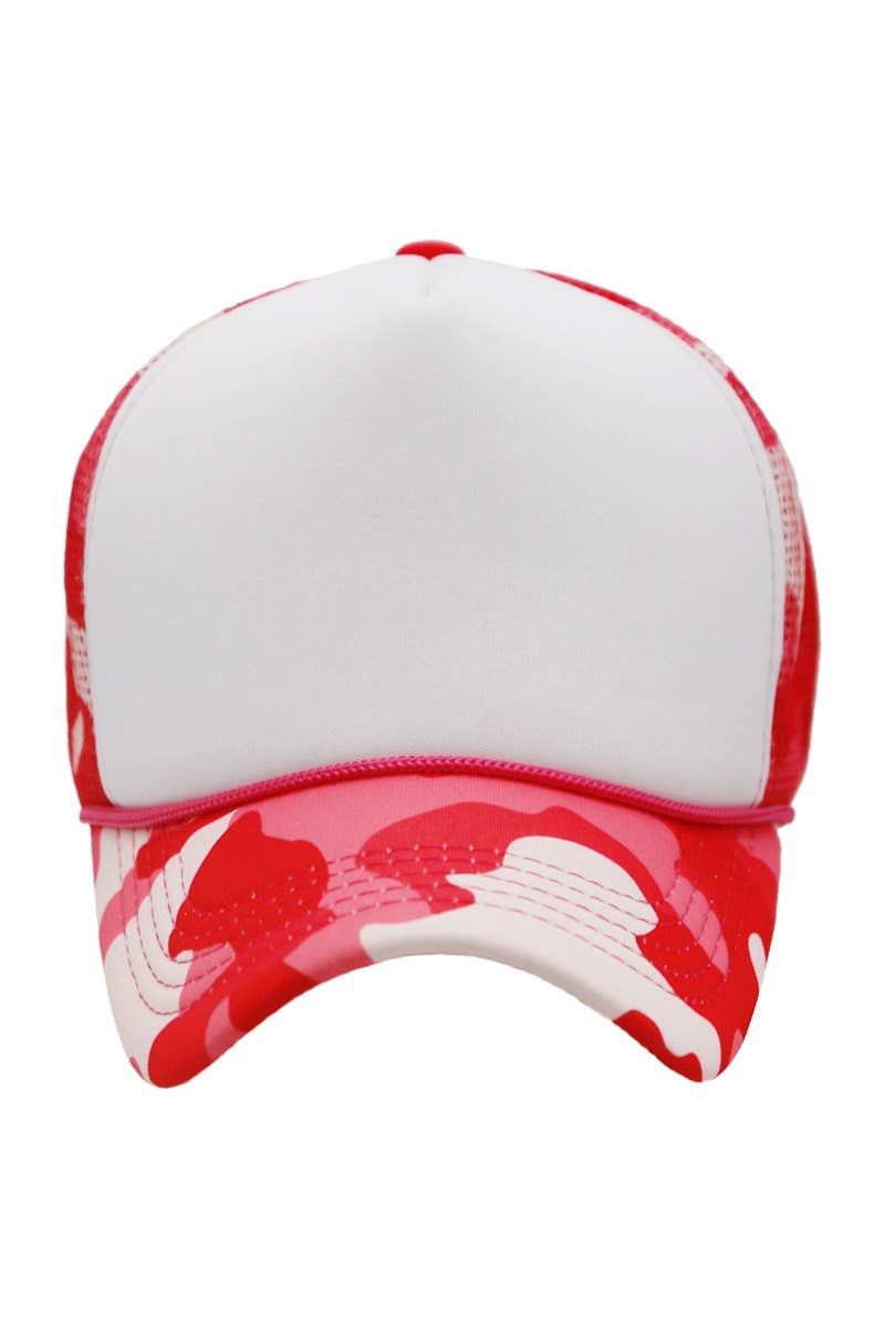 Cap Zone - Wholesale Trucker Hat - Unisex - Camouflage Five Panel Foam Trucker Hat17