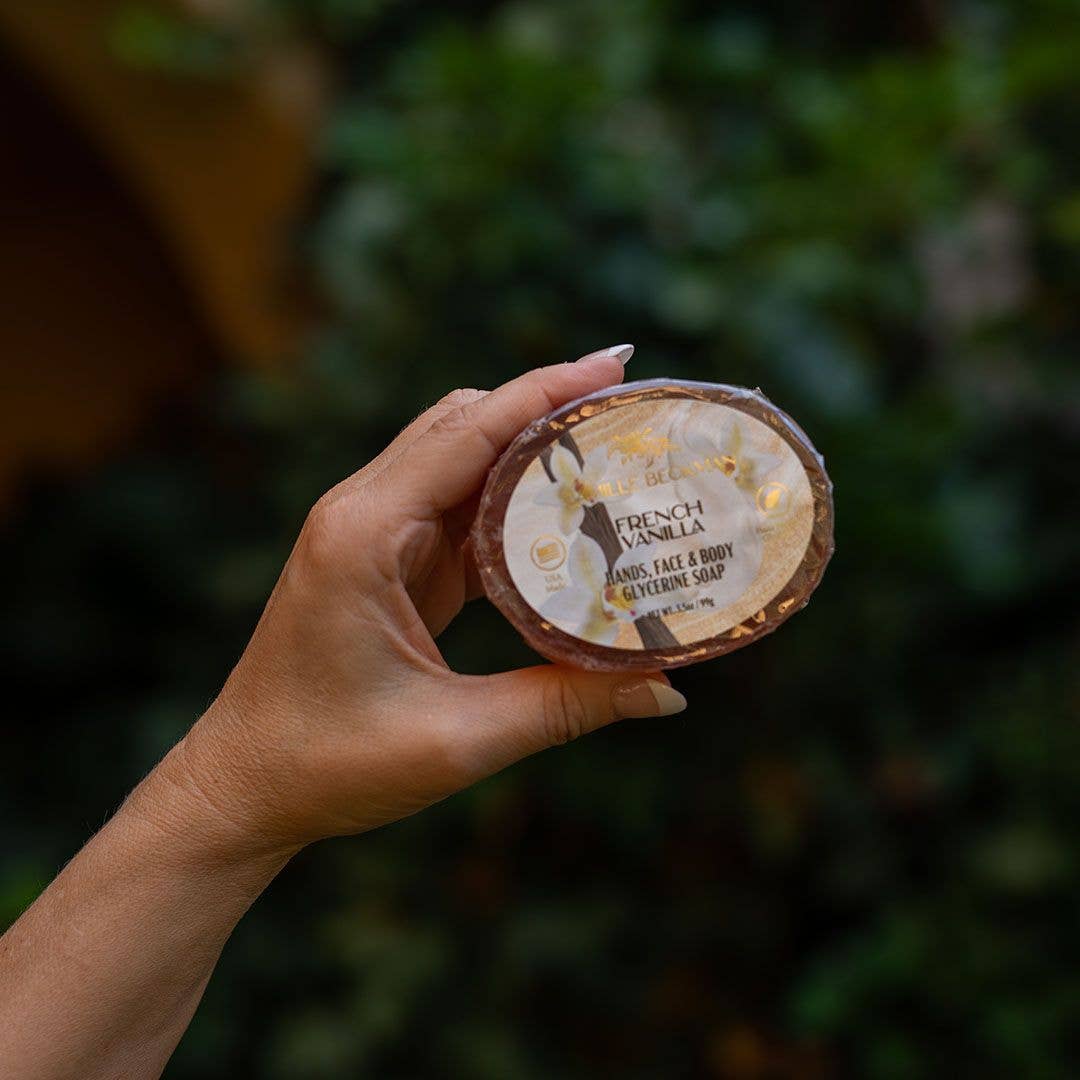 Camille Beckman - Wholesale Bar Soap - French Vanilla Glycerine Soap for hands, face & body1