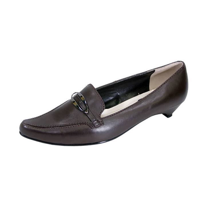 SAPATOS CASUAIS DE COURO PARA MULHERES PEERAGE Louise LARGURA LARGA por atacado de FazPaz