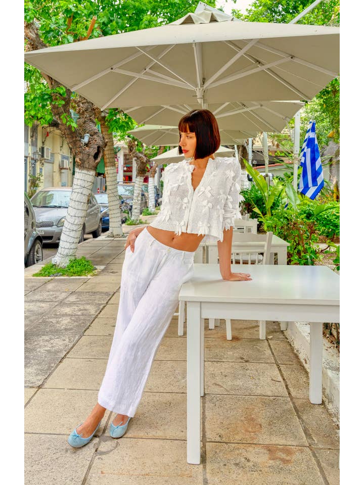 Gretchen Scott LLC – wholesale Pants – Women's – Bacall Linen Trousers - La Di Da4