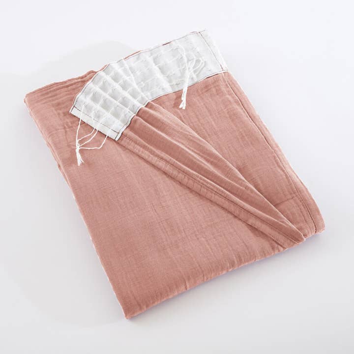 GAIA Peach Pink CURTAIN GF 140 x 240 cm for wholesale by L'effet Papillon