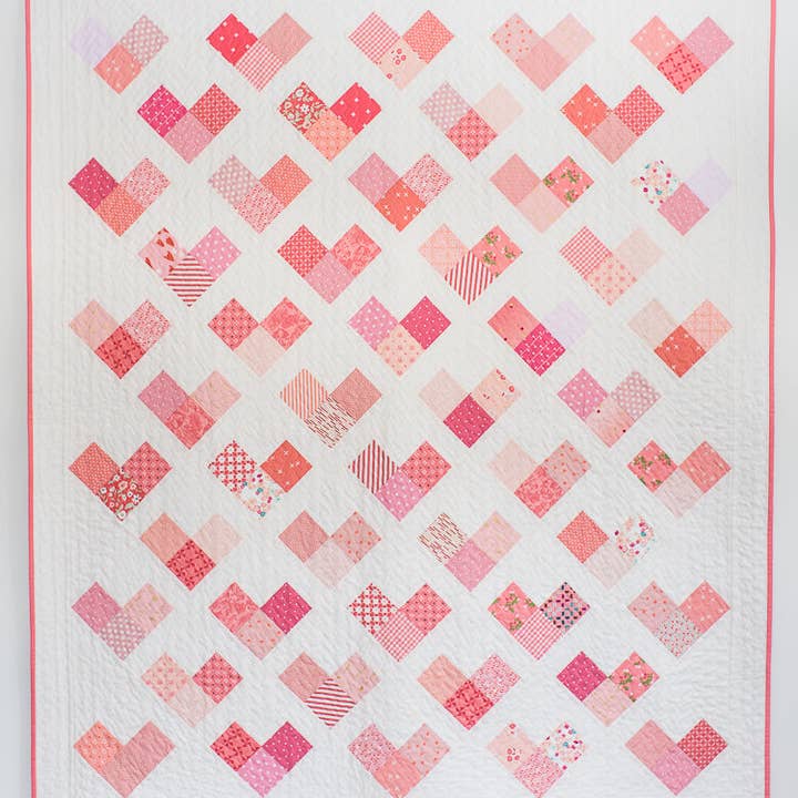 Quilty Love – wholesale Craft sewing kit – Quilty Hearts PAPER Quilt Pattern1
