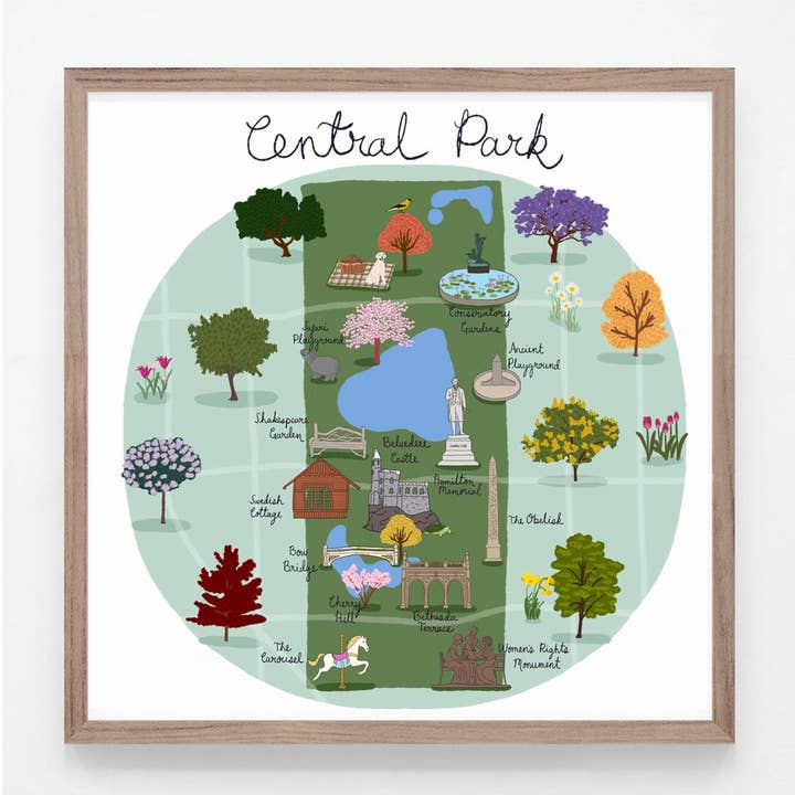 Central Park Print for wholesale by London Block by Block