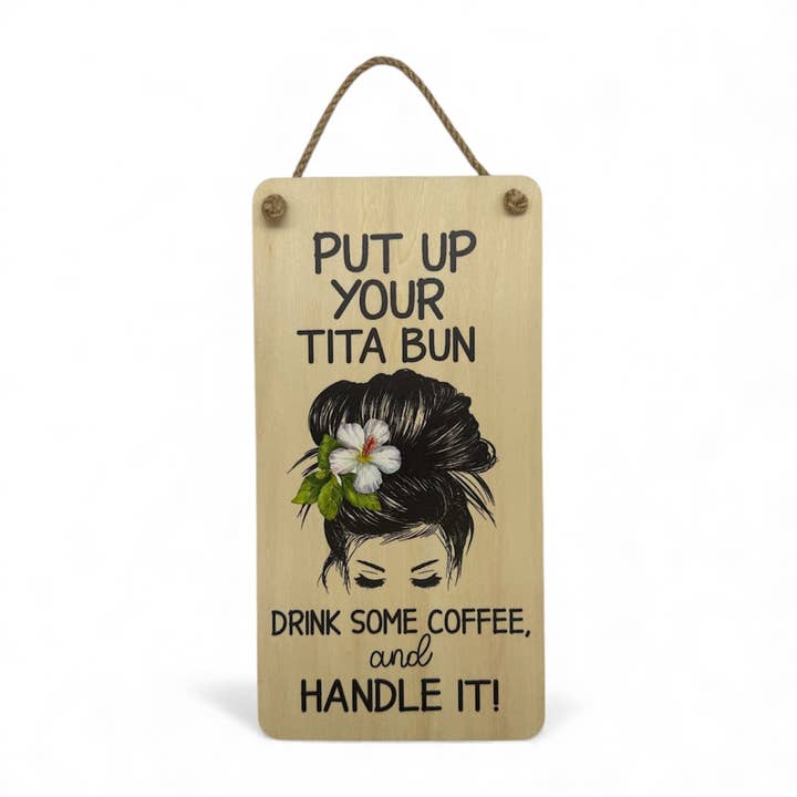 LETRERO VERTICAL DE MADERA TITA BUN para venta al por mayor de Homegrown