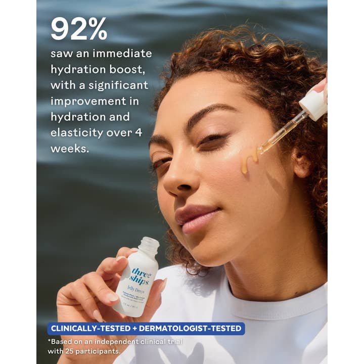 Three Ships (No Duties | Ships from US/CA | USMCA Compliant) - Wholesale Facial Serum/Concentrate - Jelly Drops Kakadu Plum + Mushroom Hyaluronic Acid Serum2