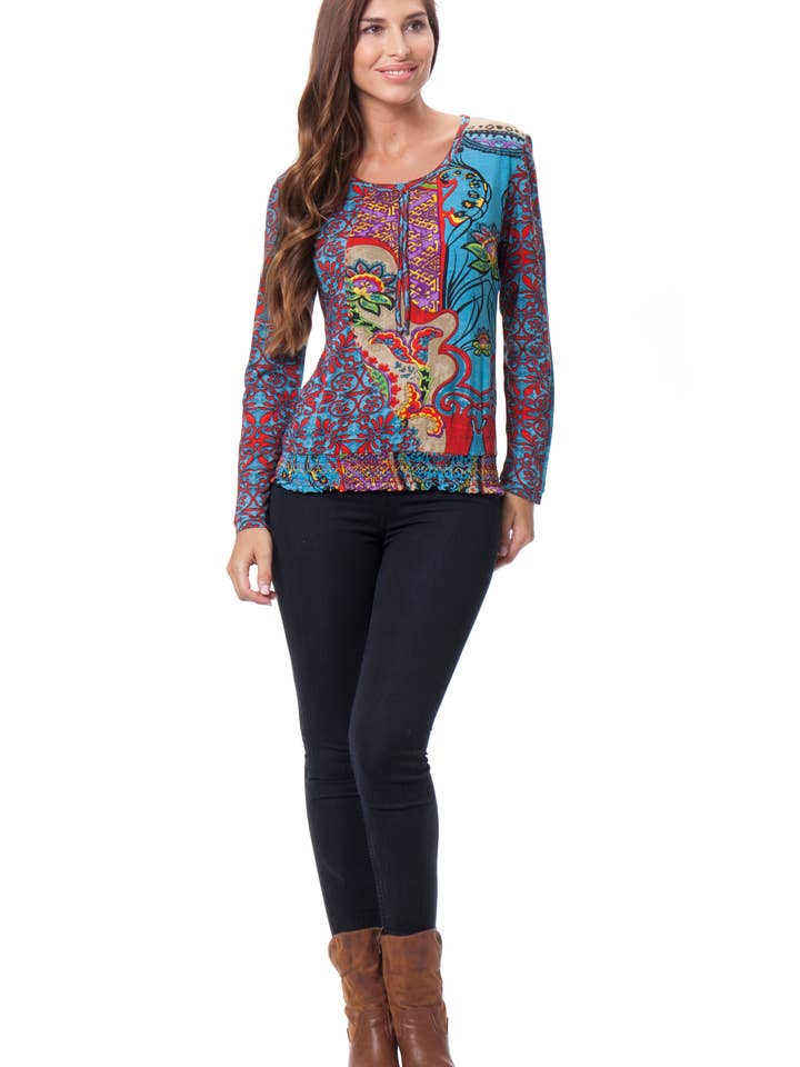 T-shirt U5457T for wholesale by Peace & Love (CALAO IMPORT EXPORT S.L.)