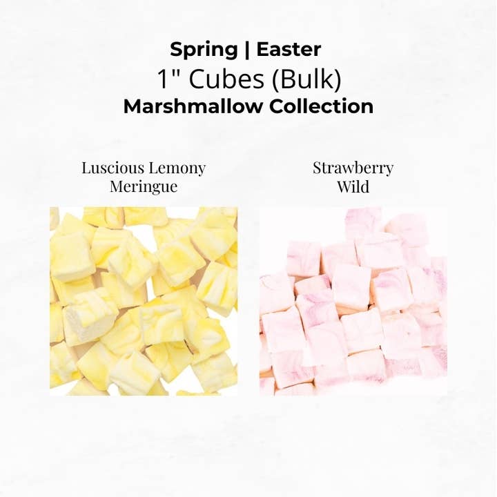Gourmet Marshmallows – Bulk 2 lb (1-inch) | Spring & Easter for wholesale by Ticket Chocolate