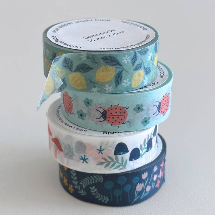 Lemon Drop Papers, Inc. - Vendita all'ingrosso Nastro washi - Nastro Washi Fungi Parade1