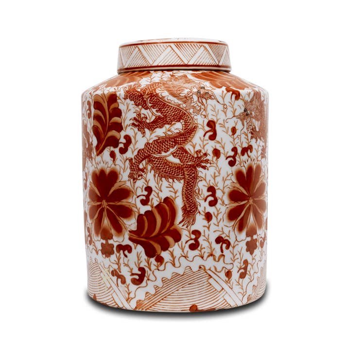 Asian Mix Interior - Wholesale Indoor Pot - Red dragon pot M1