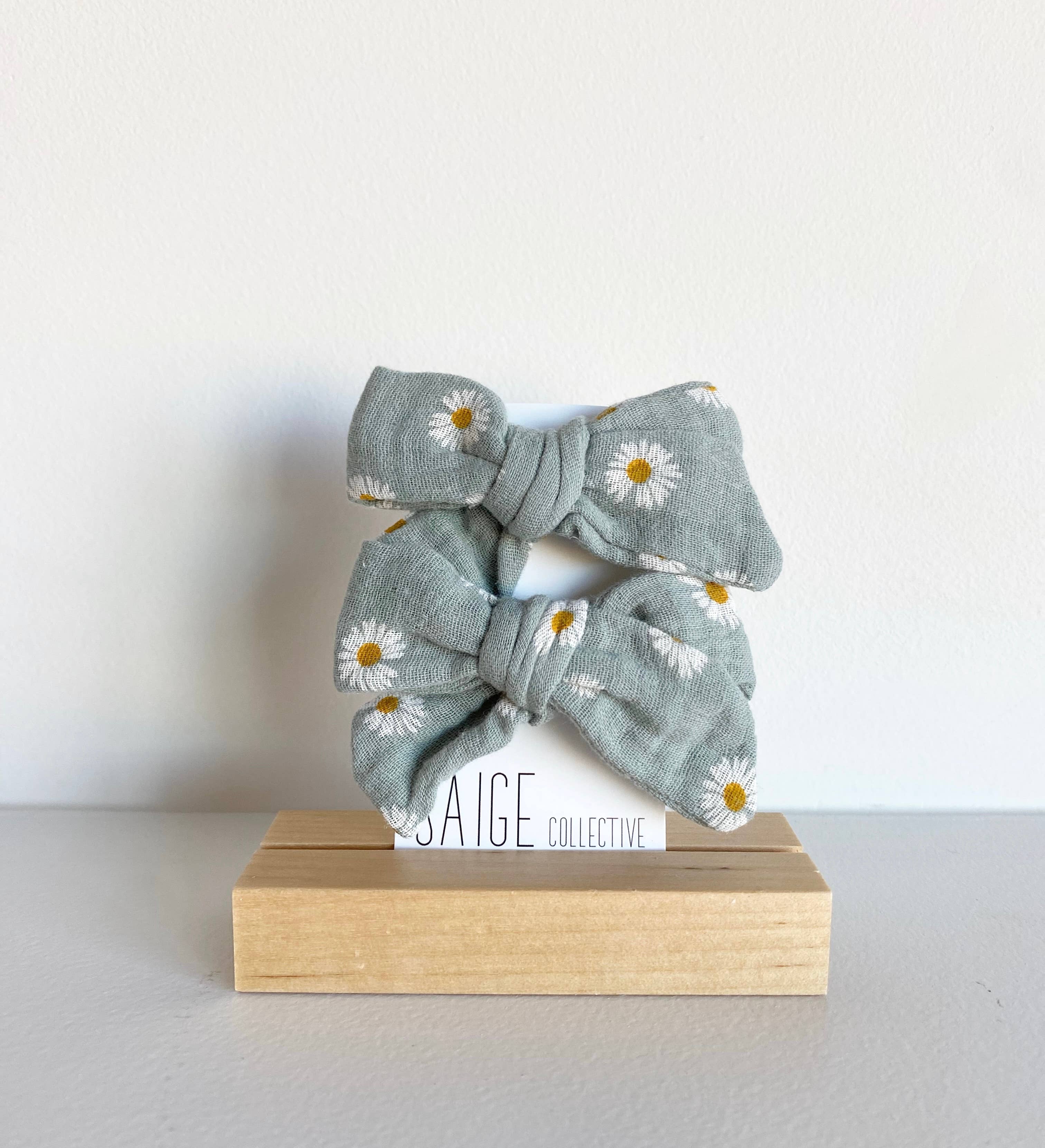 Saige Collective - Wholesale Hair Bow - Kids - Muslin Cotton Bows - assorted4