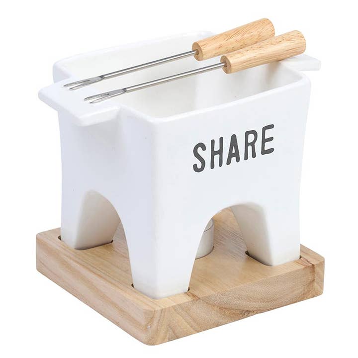 Santa Barbara Design Studio by Creative Brands - Wholesale Kitchen Tool/Gadget - Face to Face Mini Fondue Pot - Share